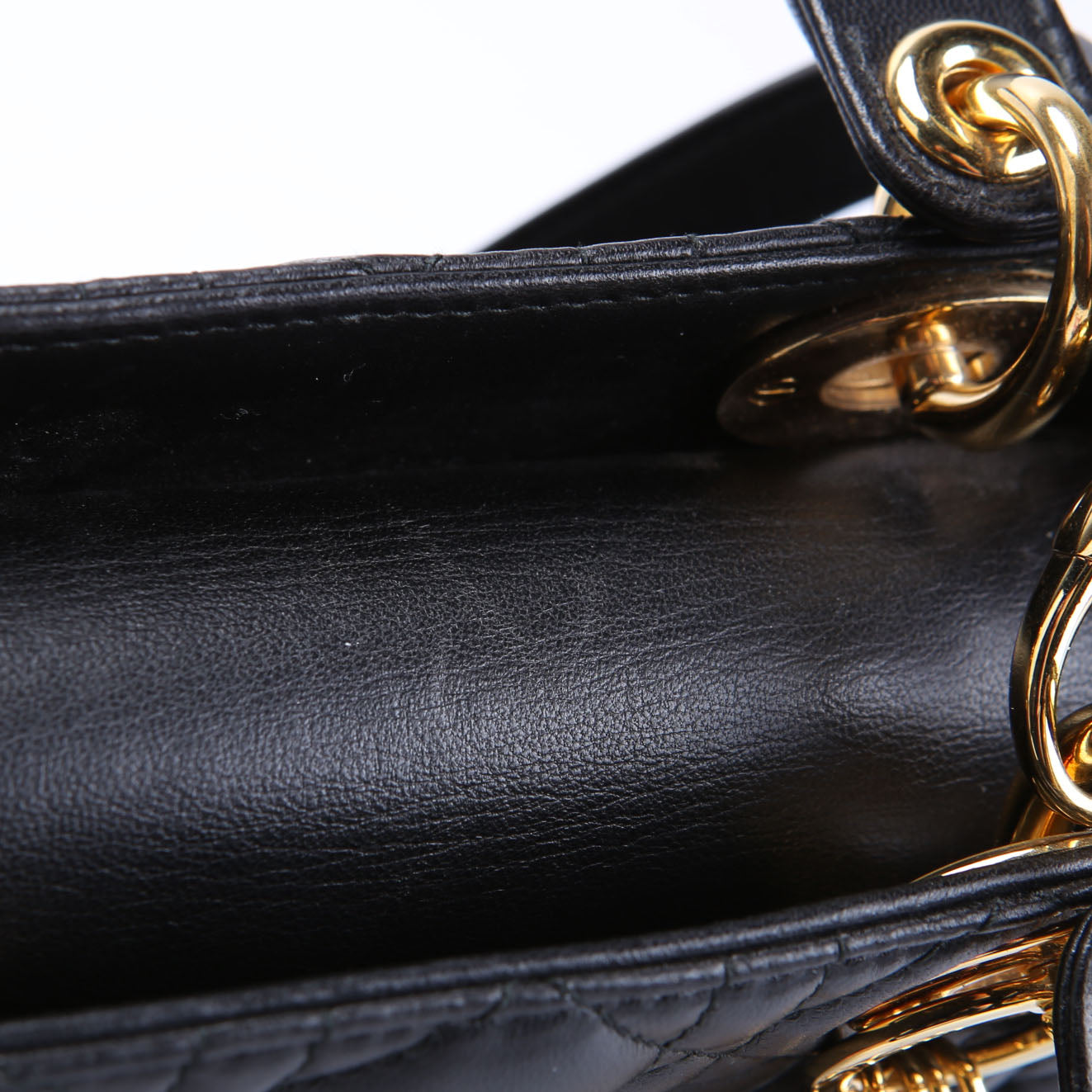 Lady Dior Mini Lambskin Black