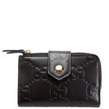 790131 Jumbo GG Leather Medium Bifold Wallet Black