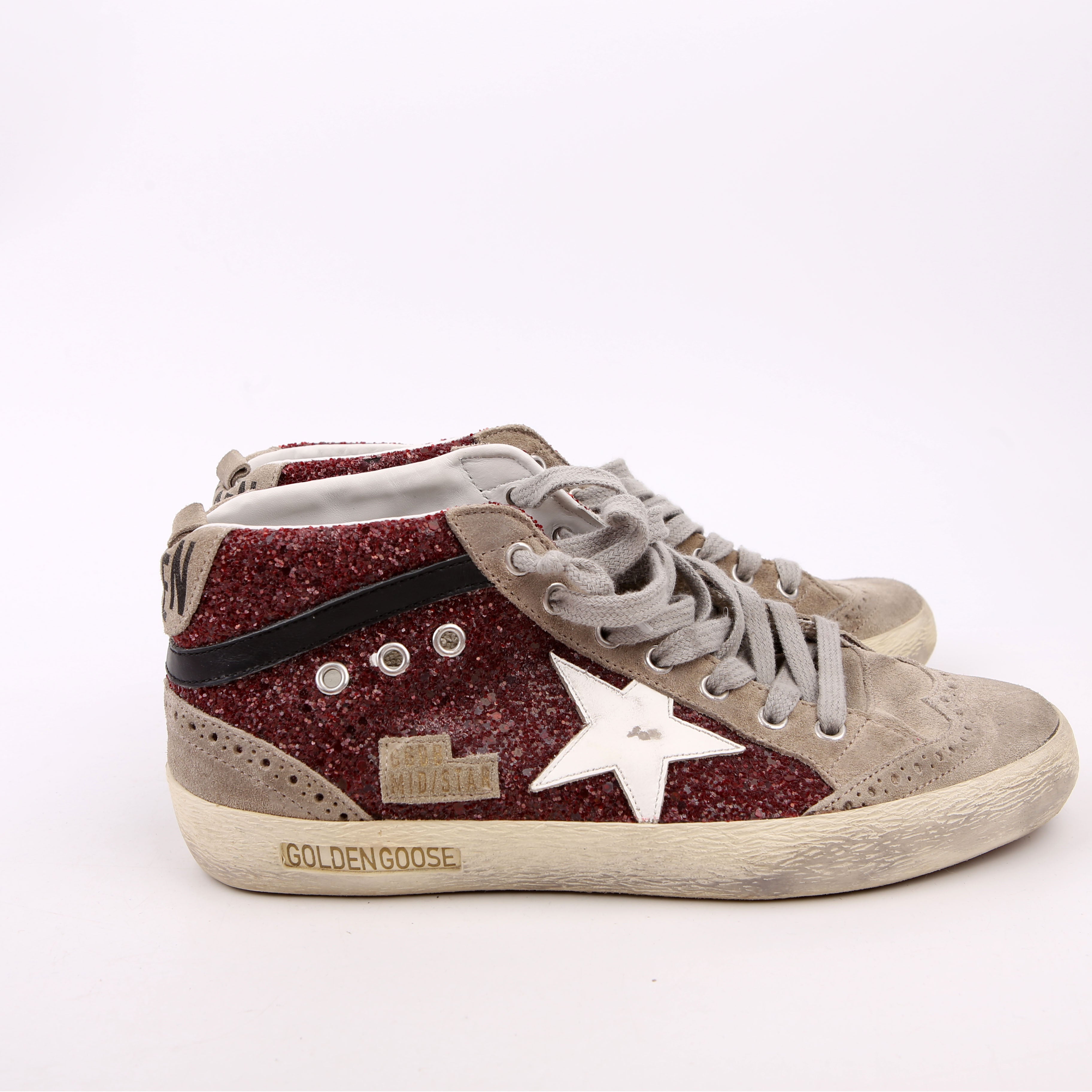 Midstar Sneakers Size 40 Burgundy