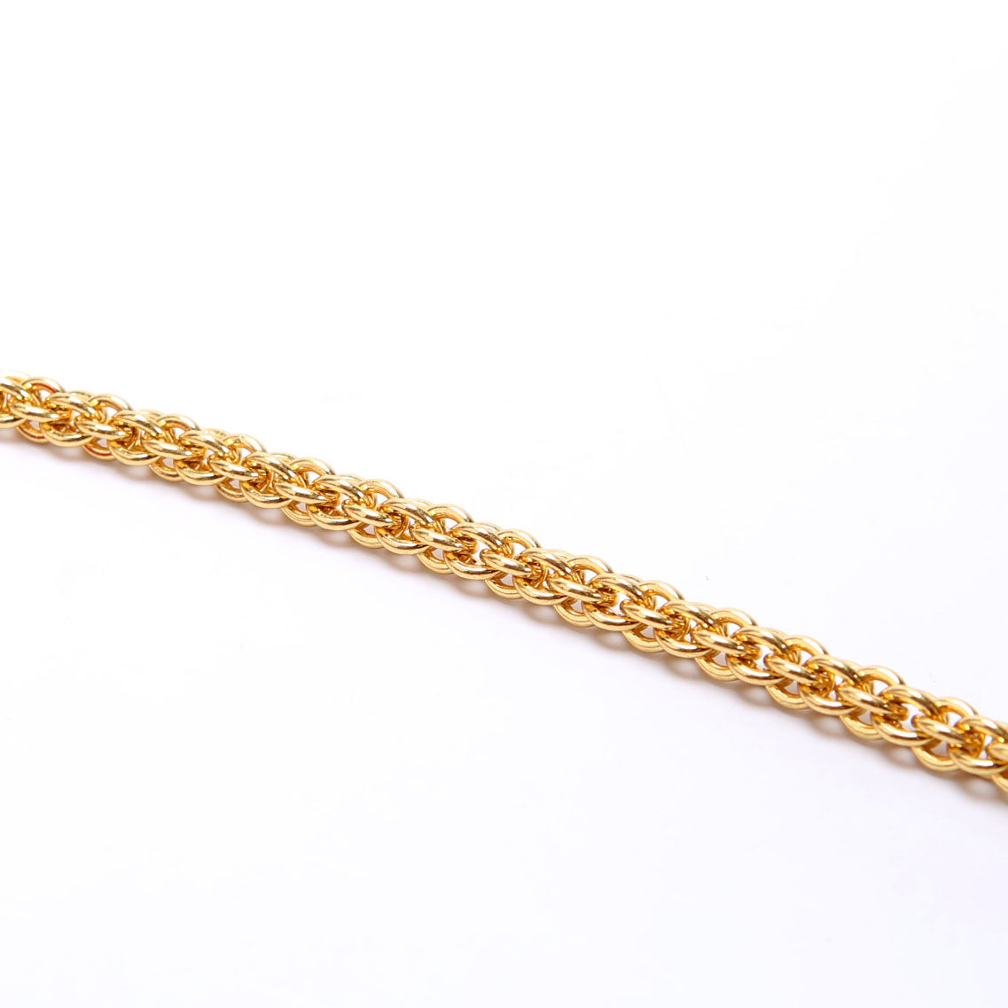 One Stud Nappa Leather Chain Clutch Black/Gold