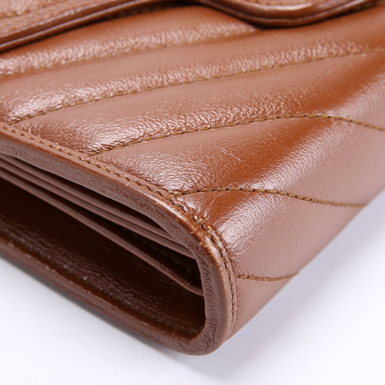 474575 Marmont Chain Wallet Brown