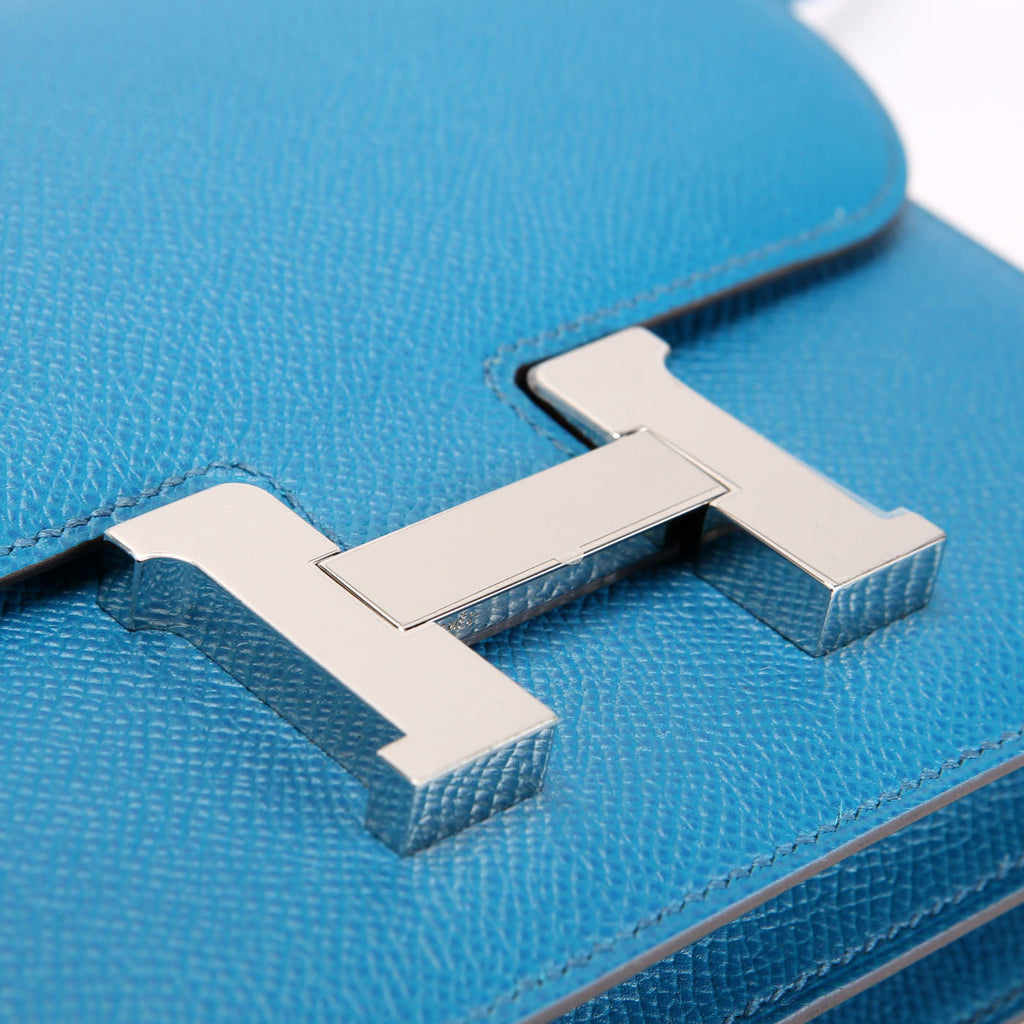 Hermes Constance Mini 28 Epsom 2015 Blue