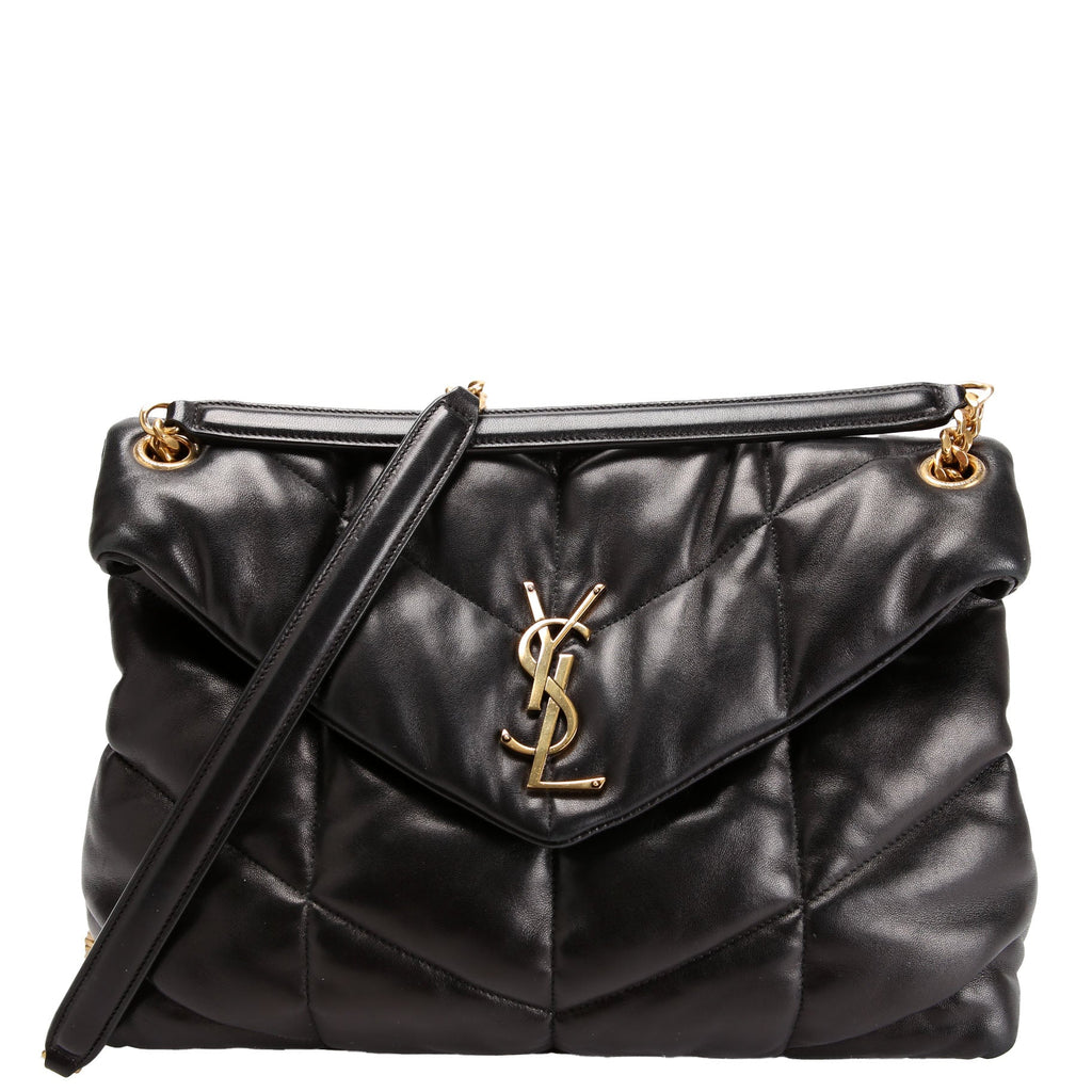 Puffer Quilted Medium Lambskin 577475 Black