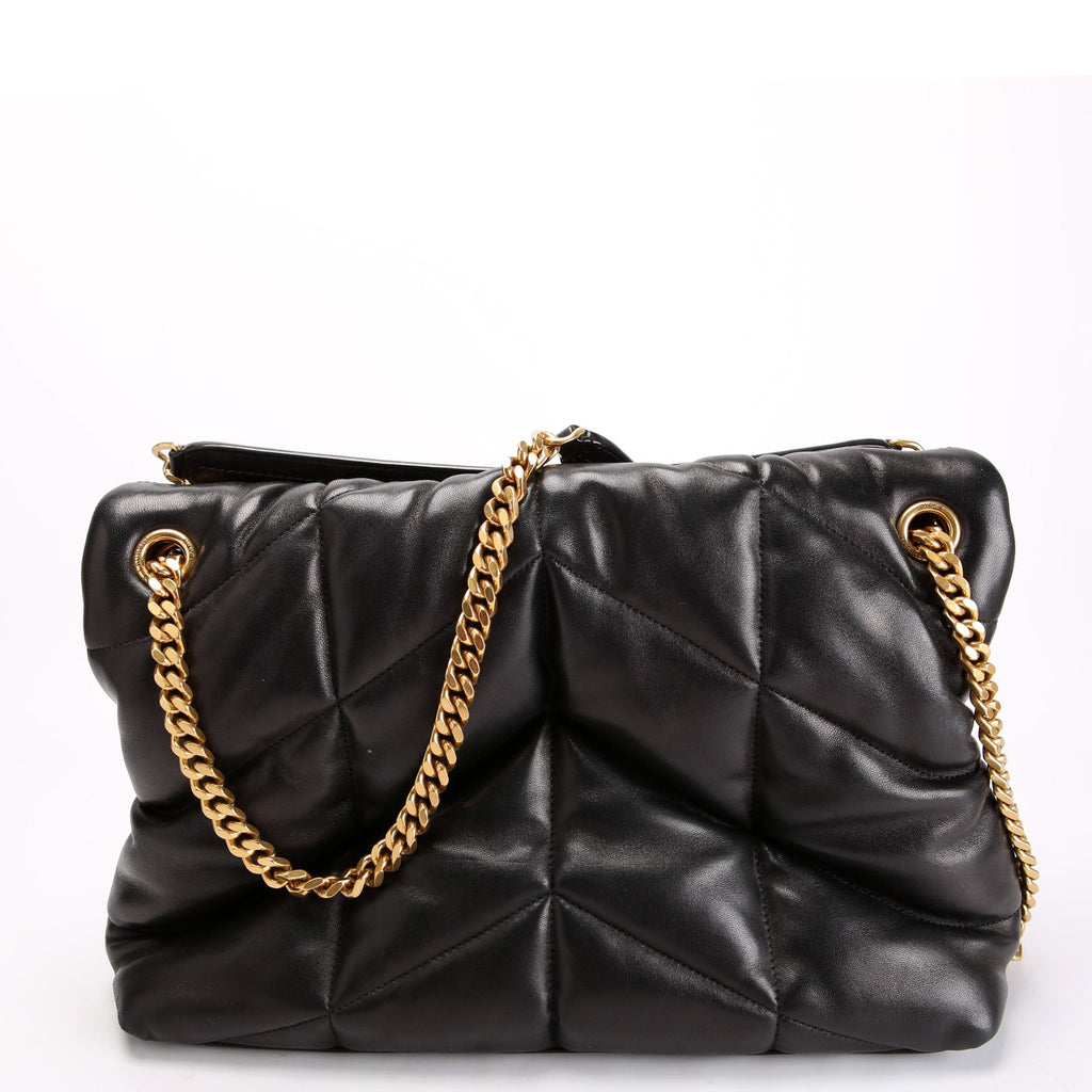 Puffer Quilted Medium Lambskin 577475 Black