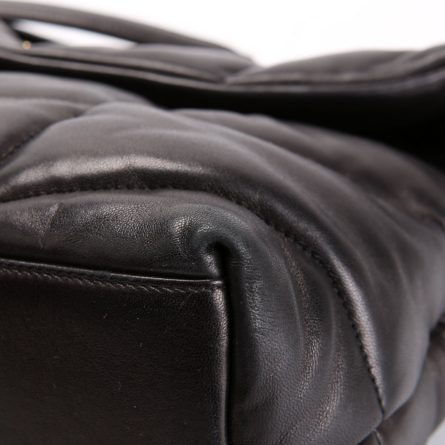Puffer Quilted Medium Lambskin 577475 Black