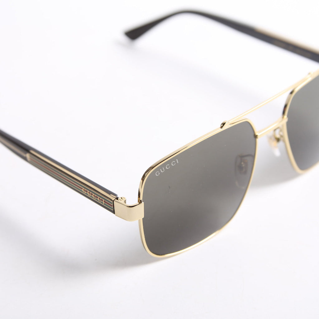 GG0529S Web Aviator Sunglasses Black/Gold