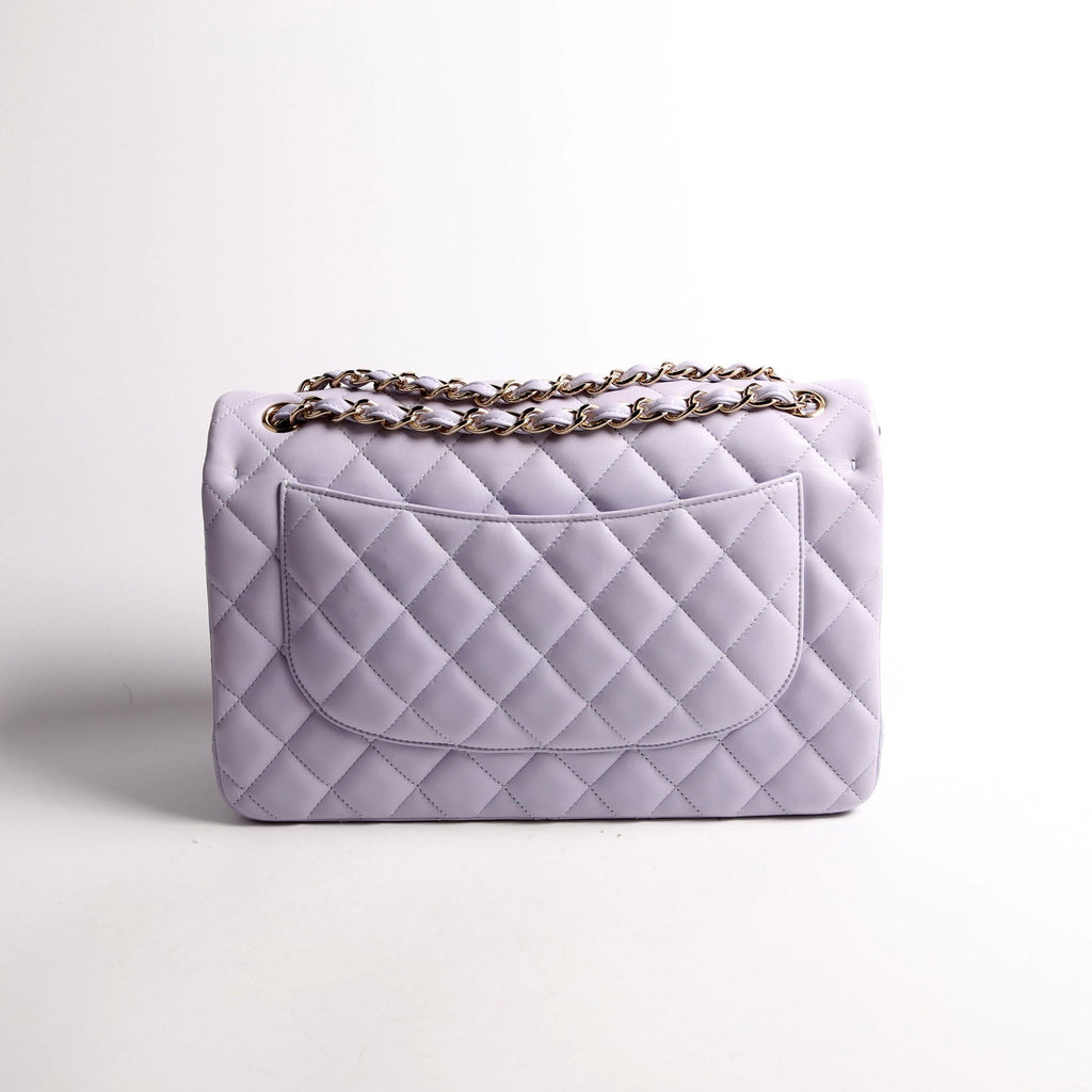 Classic Flap Jumbo Lambskin RFID Lavender