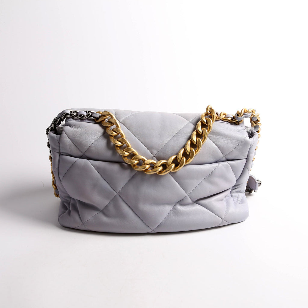 Quilted Goatskin 19 Large Flap RFID Lavender