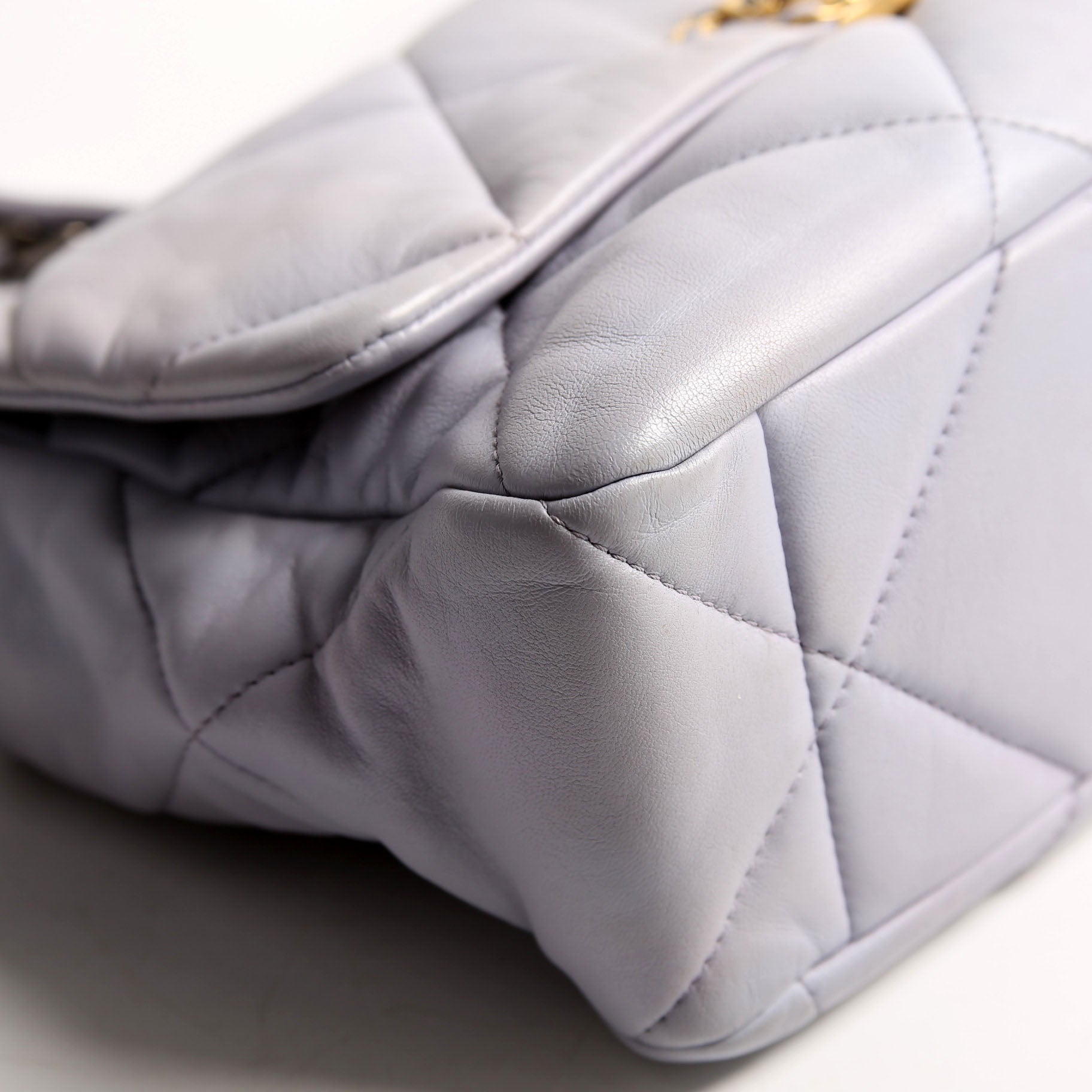 Quilted Goatskin 19 Large Flap RFID Lavender