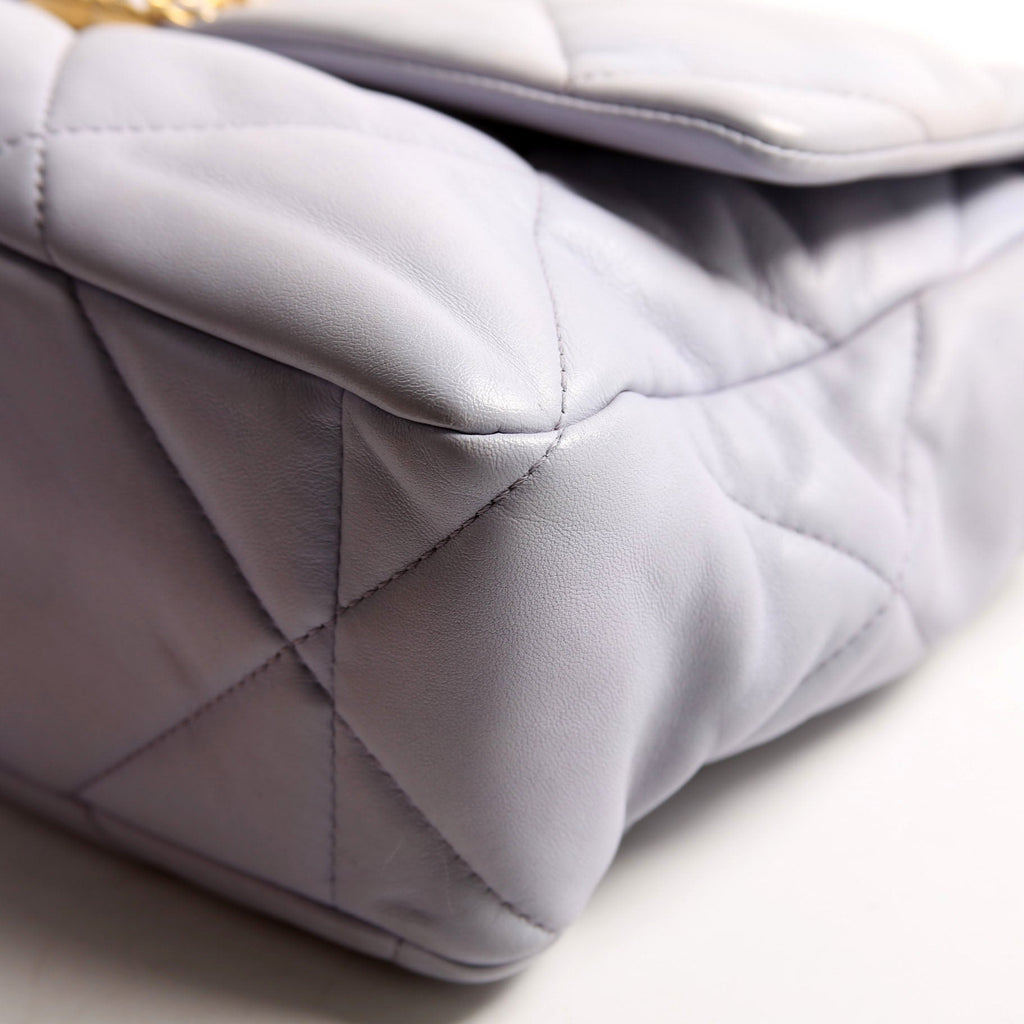 Quilted Goatskin 19 Large Flap RFID Lavender