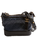 Gabrielle Hobo Small Calfskin 27M Blue/Black