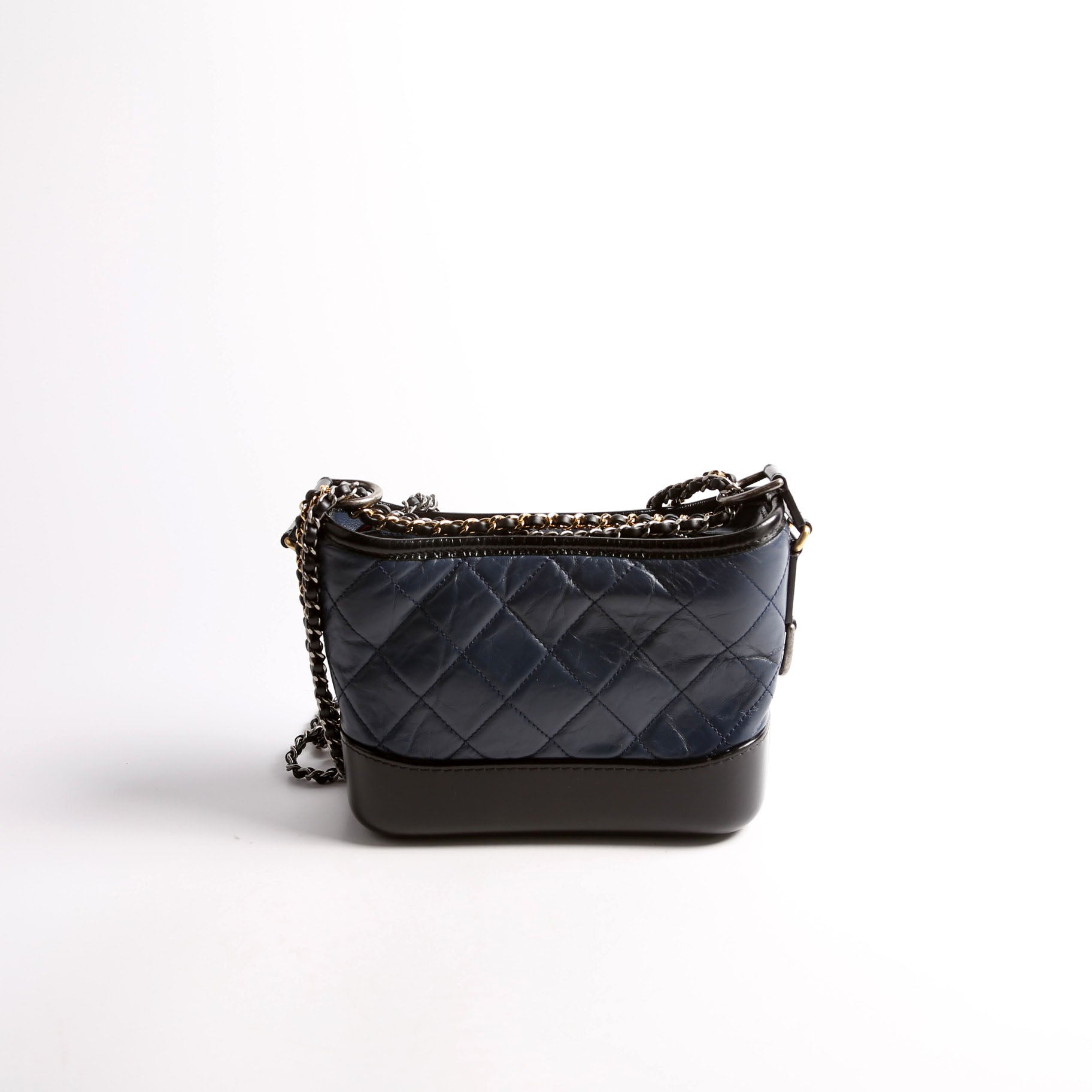 Gabrielle Hobo Small Calfskin 27M Blue/Black