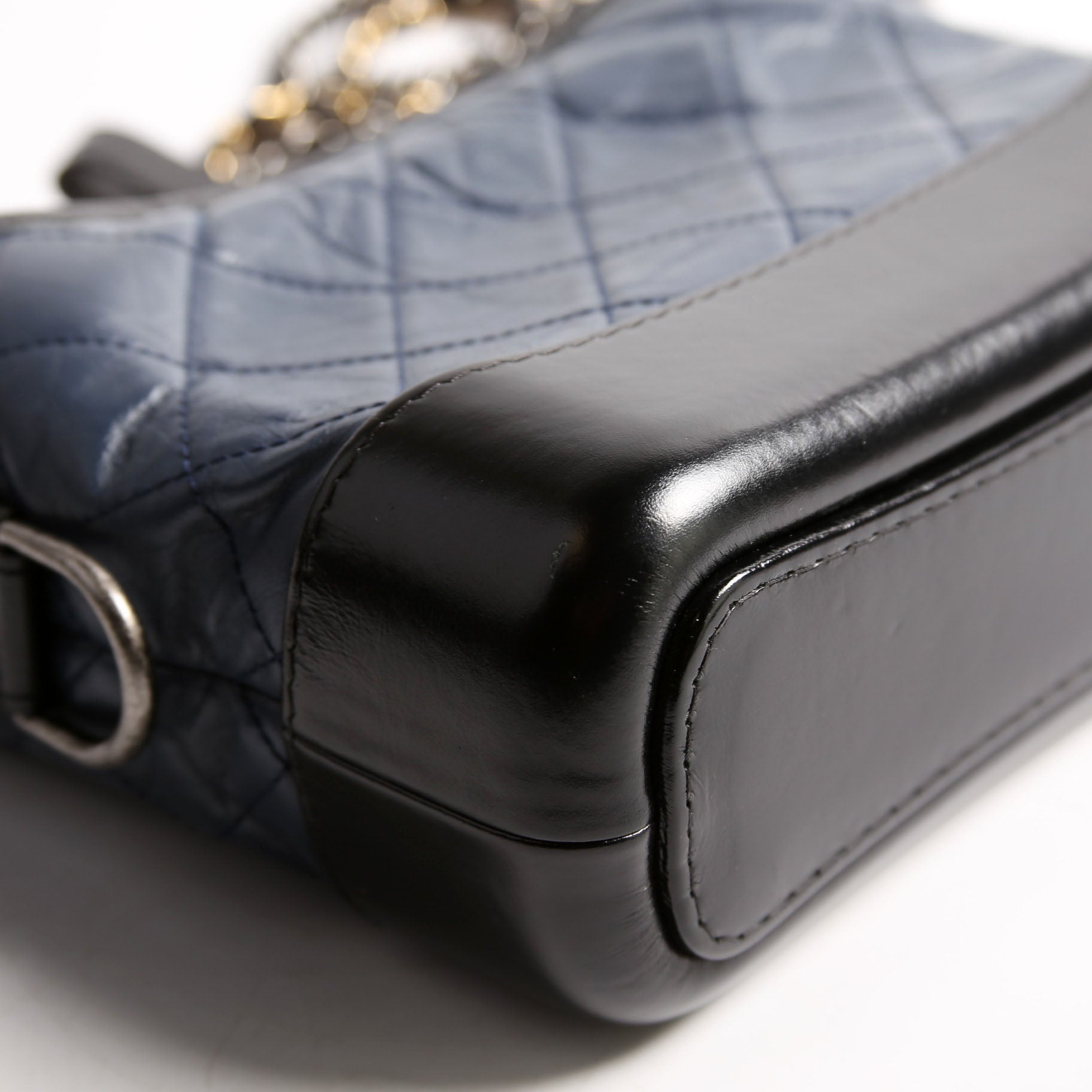 Gabrielle Hobo Small Calfskin 27M Blue/Black
