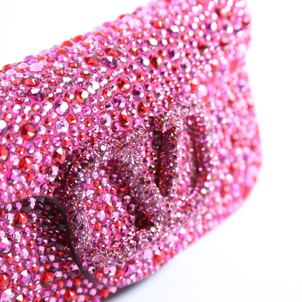 VLogo Small Loco Crystal Embellished Pink