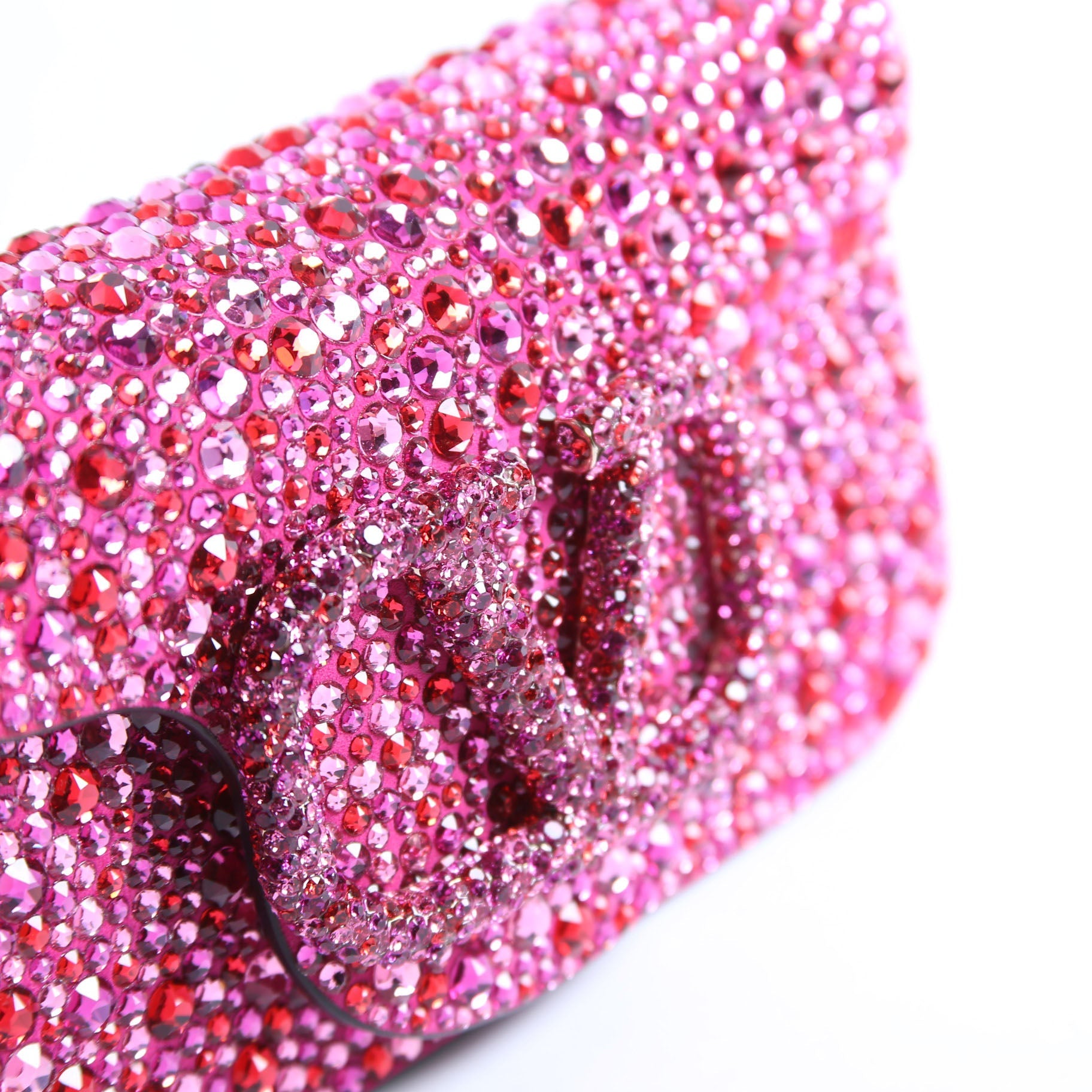 VLogo Small Loco Crystal Embellished Pink