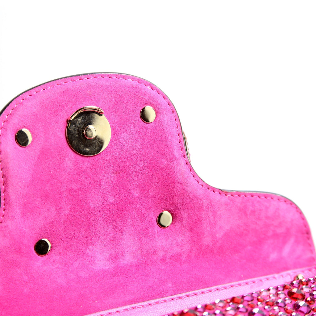 VLogo Small Loco Crystal Embellished Pink