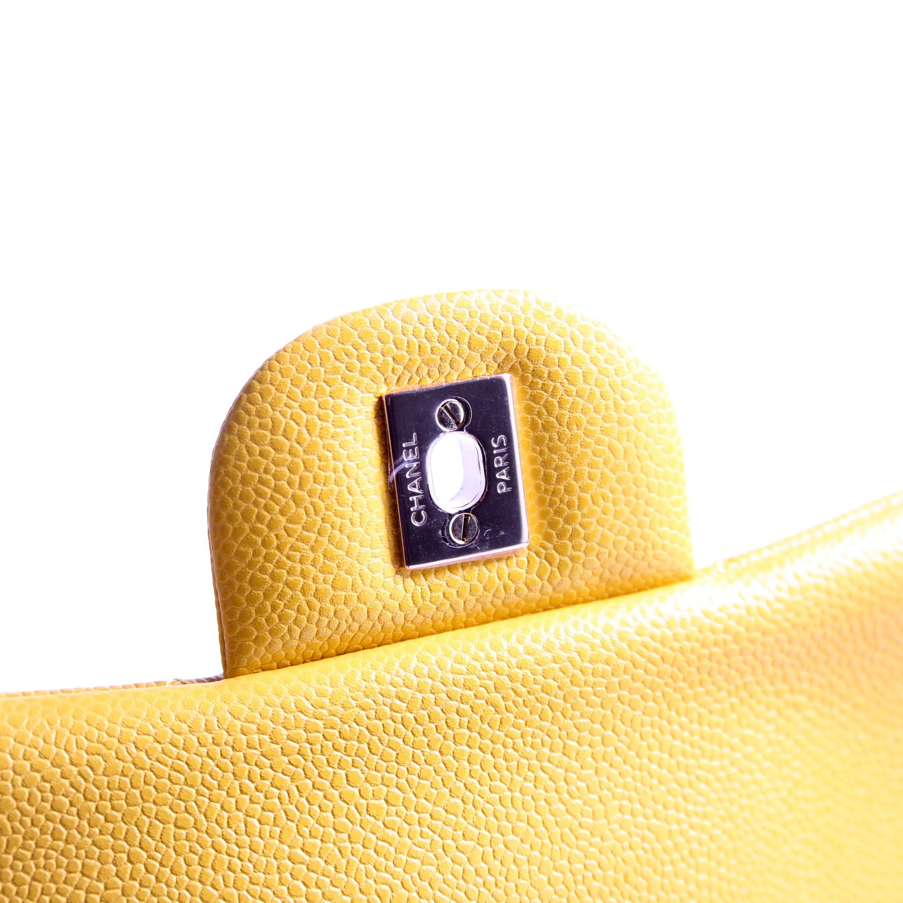 Classic Flap Jumbo Caviar 25-28M Yellow