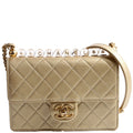 Chic Pearls Flap Small Metallic Lambskin 30M