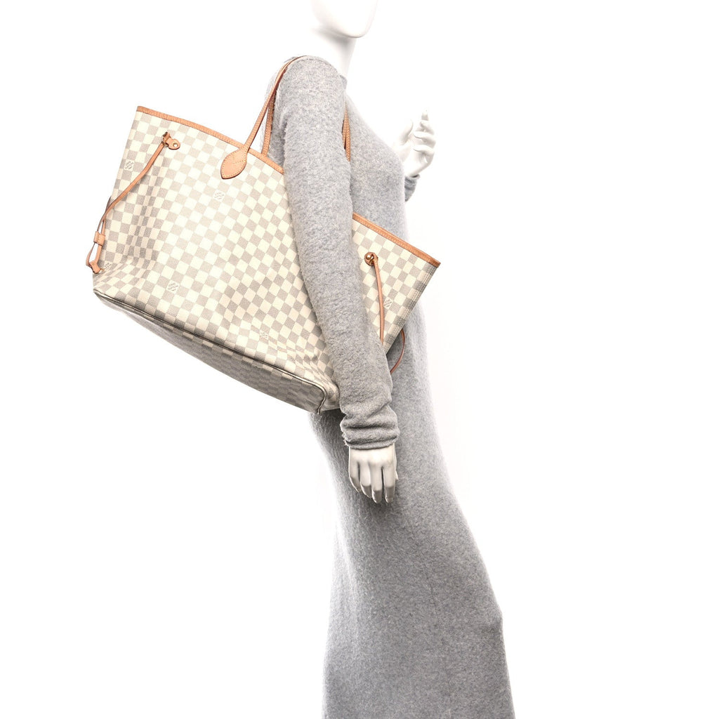 Louis Vuitton Damier Azur Neo Neverfull GM Rose Ballerine