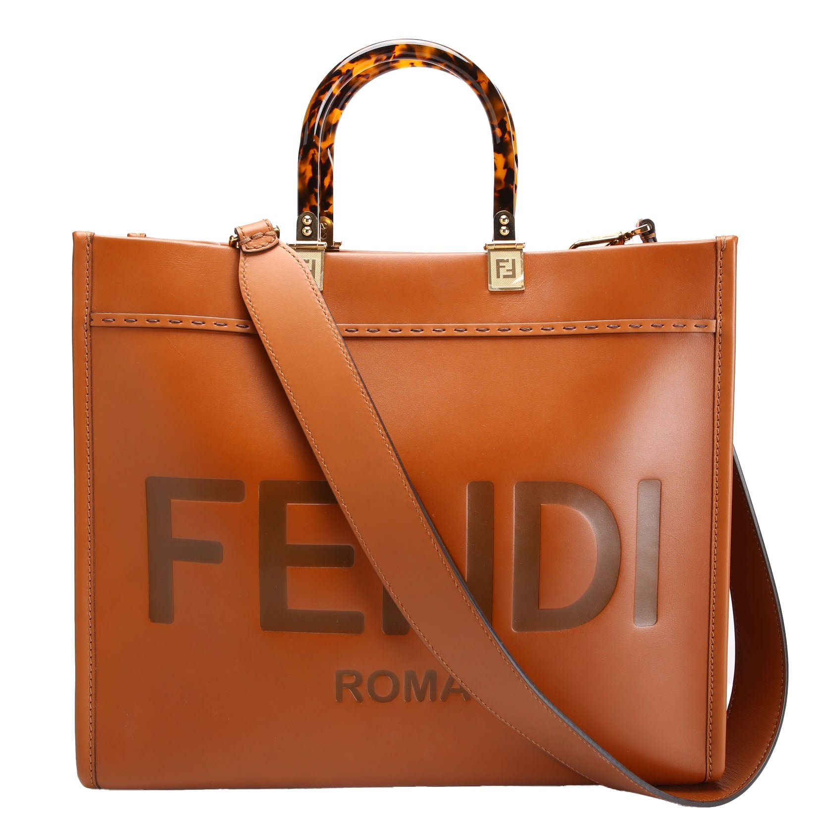 8BH386 Sunshine Shopper Medium Leather Brown