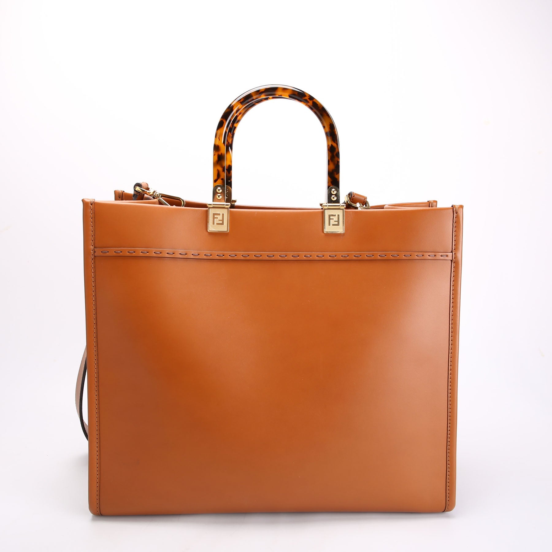 8BH386 Sunshine Shopper Medium Leather Brown