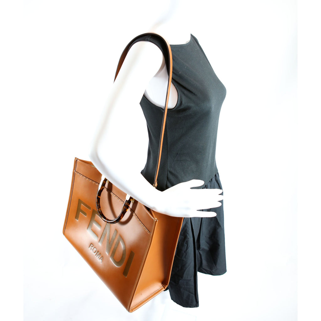 8BH386 Sunshine Shopper Medium Leather Brown