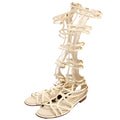 Gladiator Buckle Sandals Size 37.5 Cream