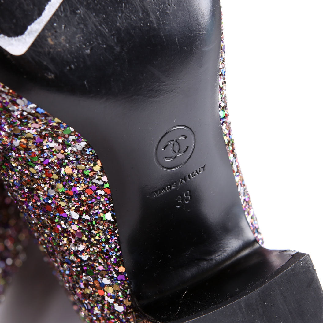 Fantasy Glitter High Boots Size 38
