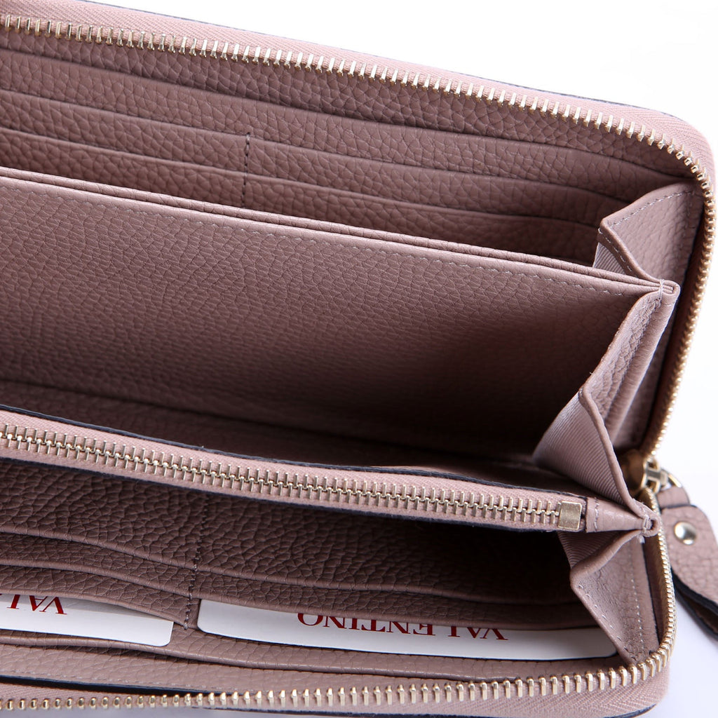 Rockstud Zip Around Wallet Taupe