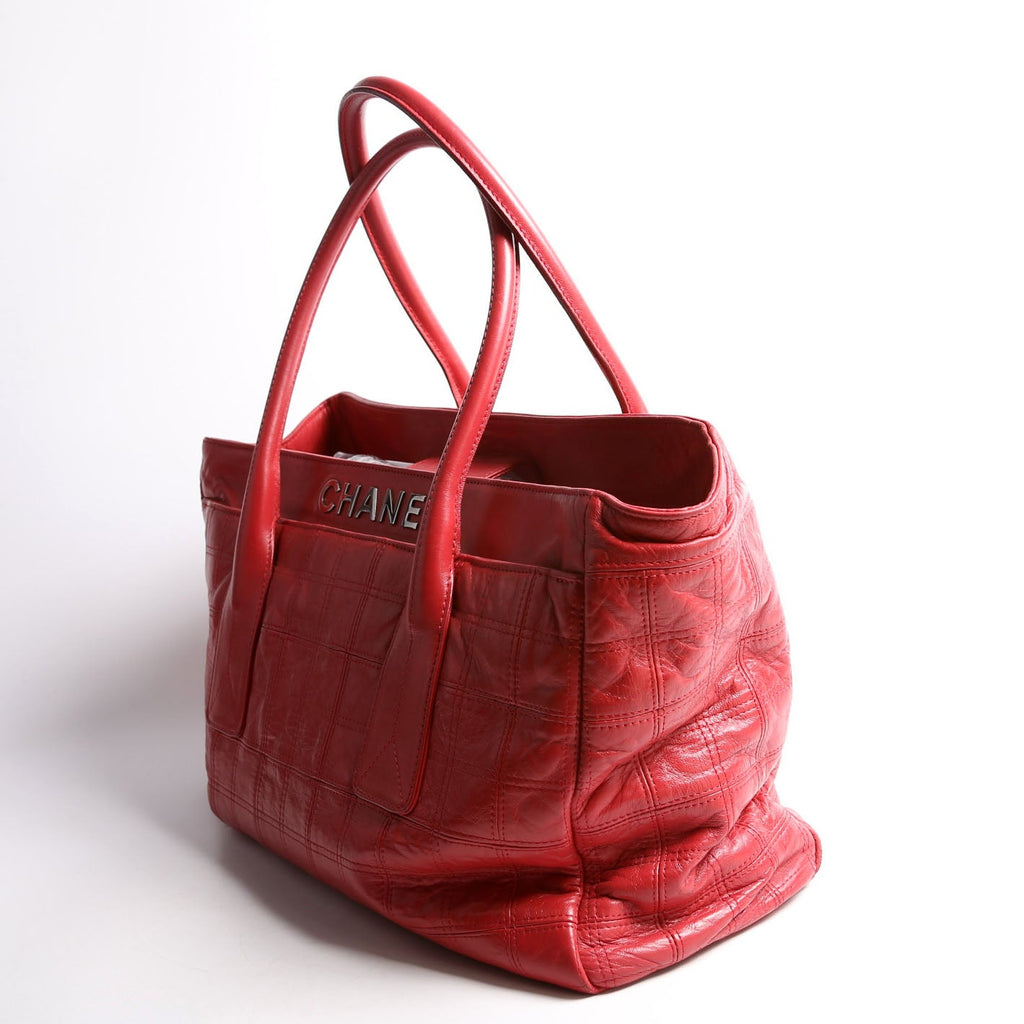Chocolate Bar Tote Large 11M Red