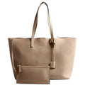 Shopping Bag East/West Supple Leather 600281 Nude