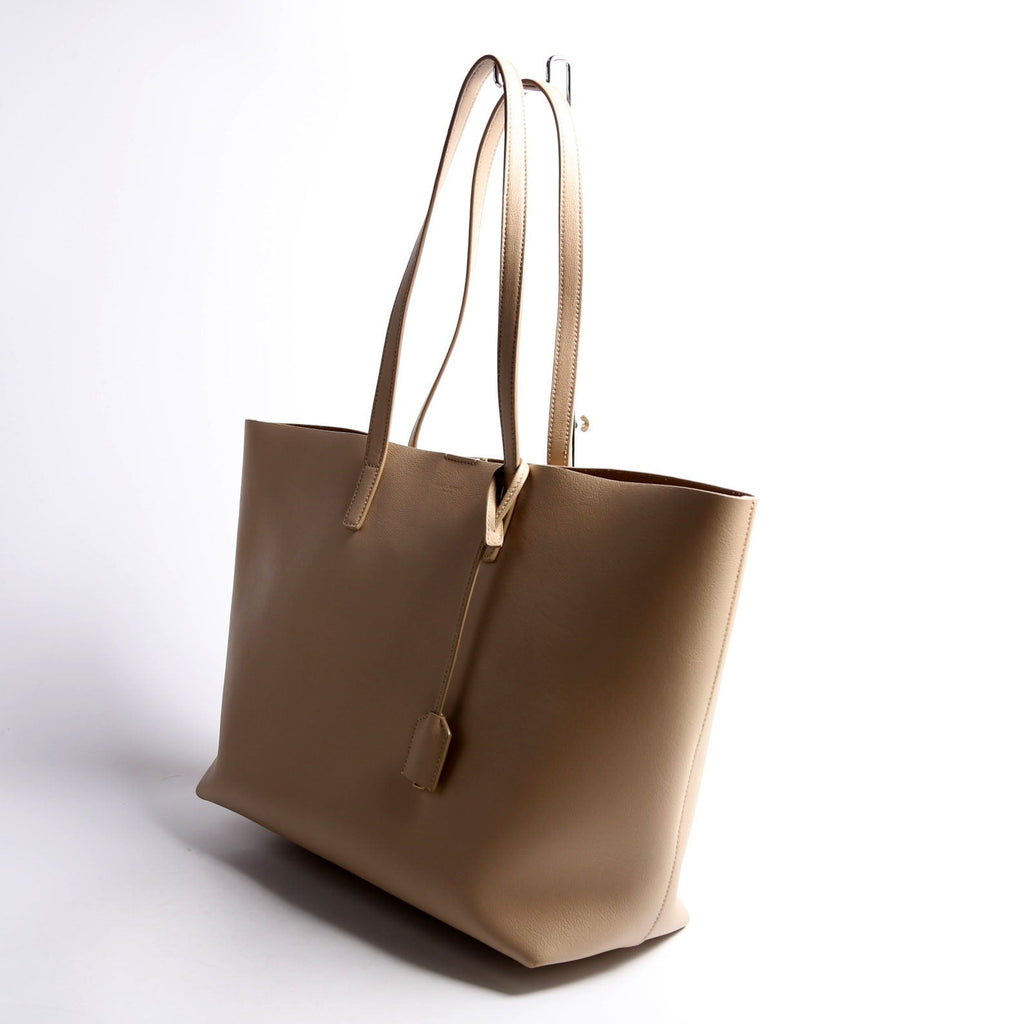 Shopping Bag East/West Supple Leather 600281 Nude