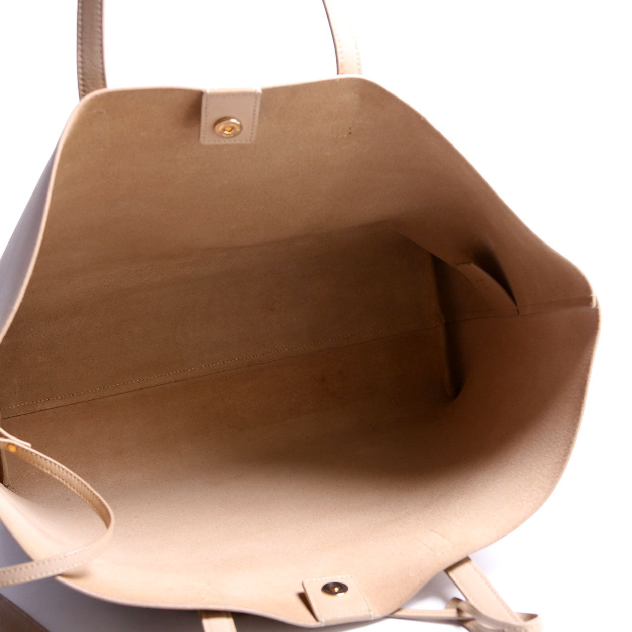 Shopping Bag East/West Supple Leather 600281 Nude