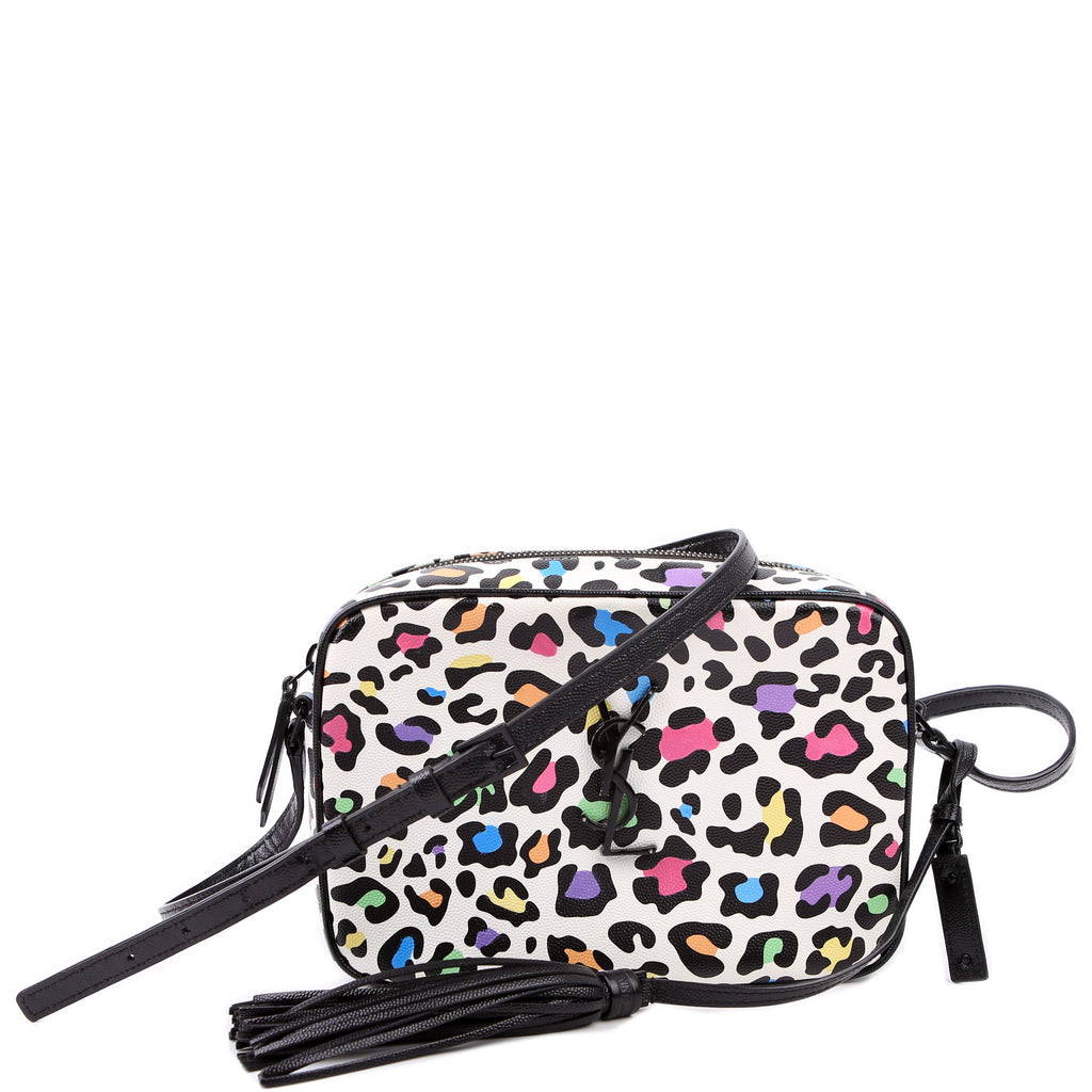SAINT LAURENT Lou Camera Bag Leopard 574494