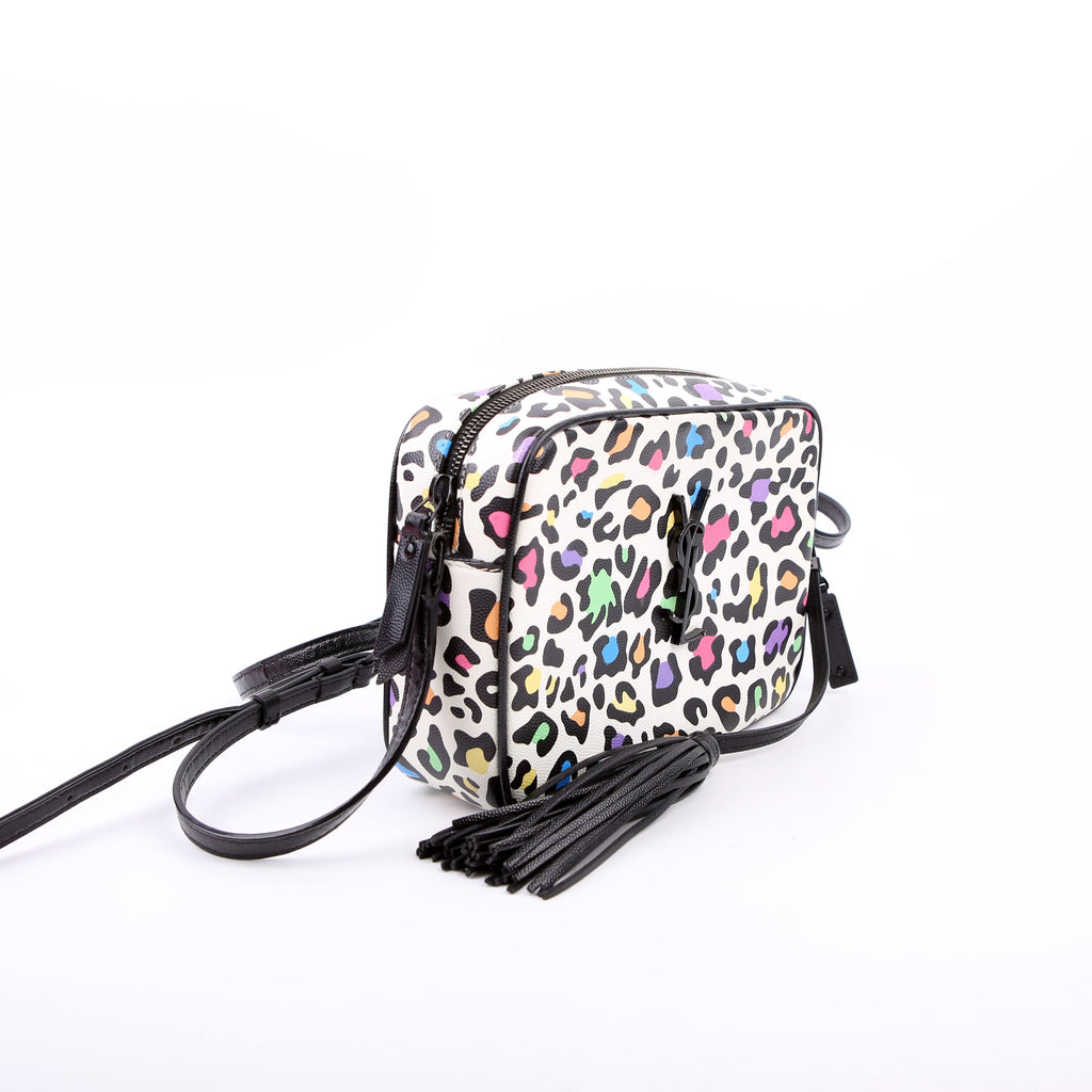 SAINT LAURENT Lou Camera Bag Leopard 574494