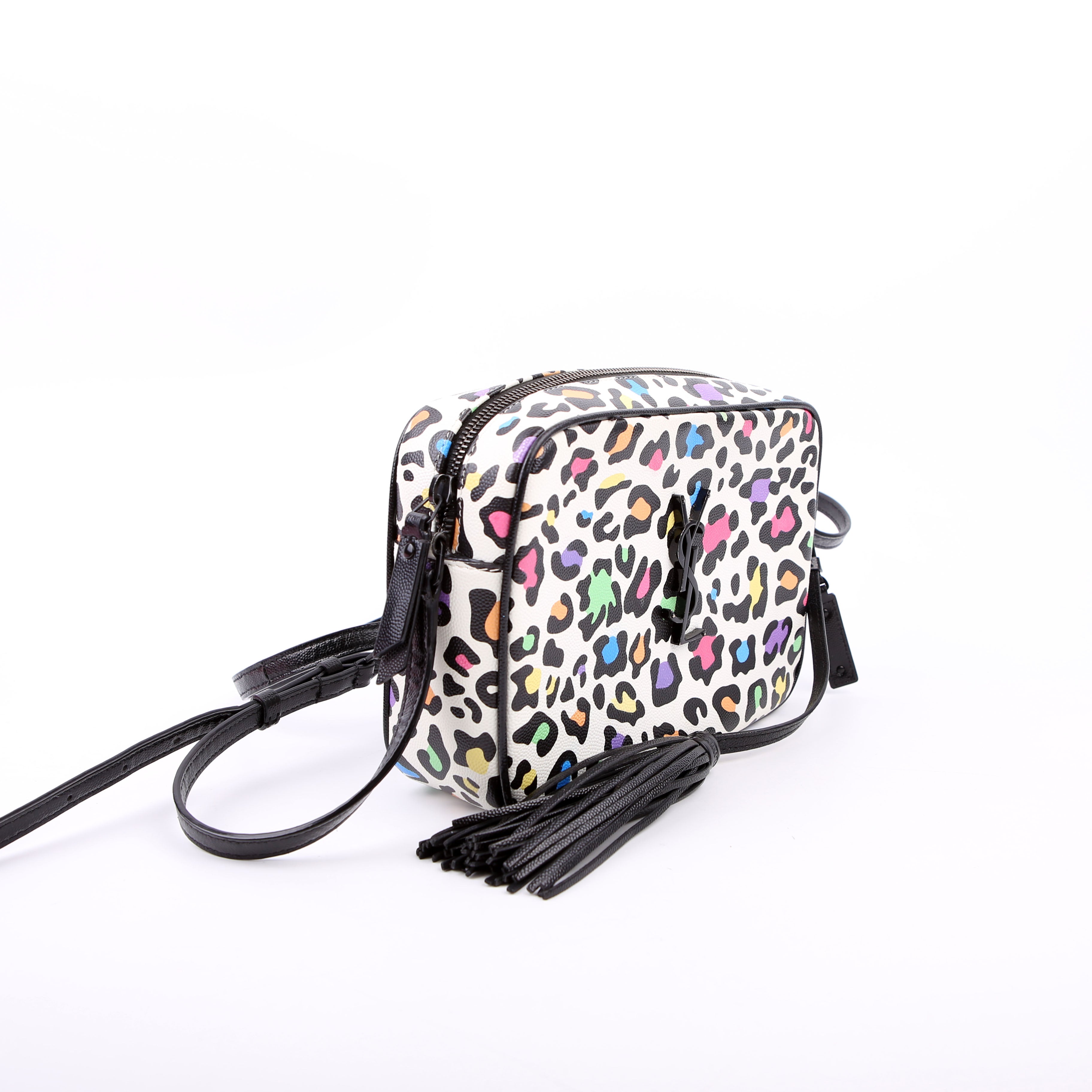 SAINT LAURENT Lou Camera Bag Leopard 574494