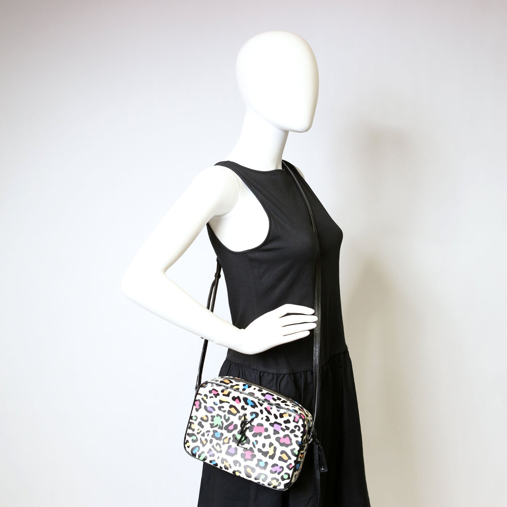 SAINT LAURENT Lou Camera Bag Leopard 574494
