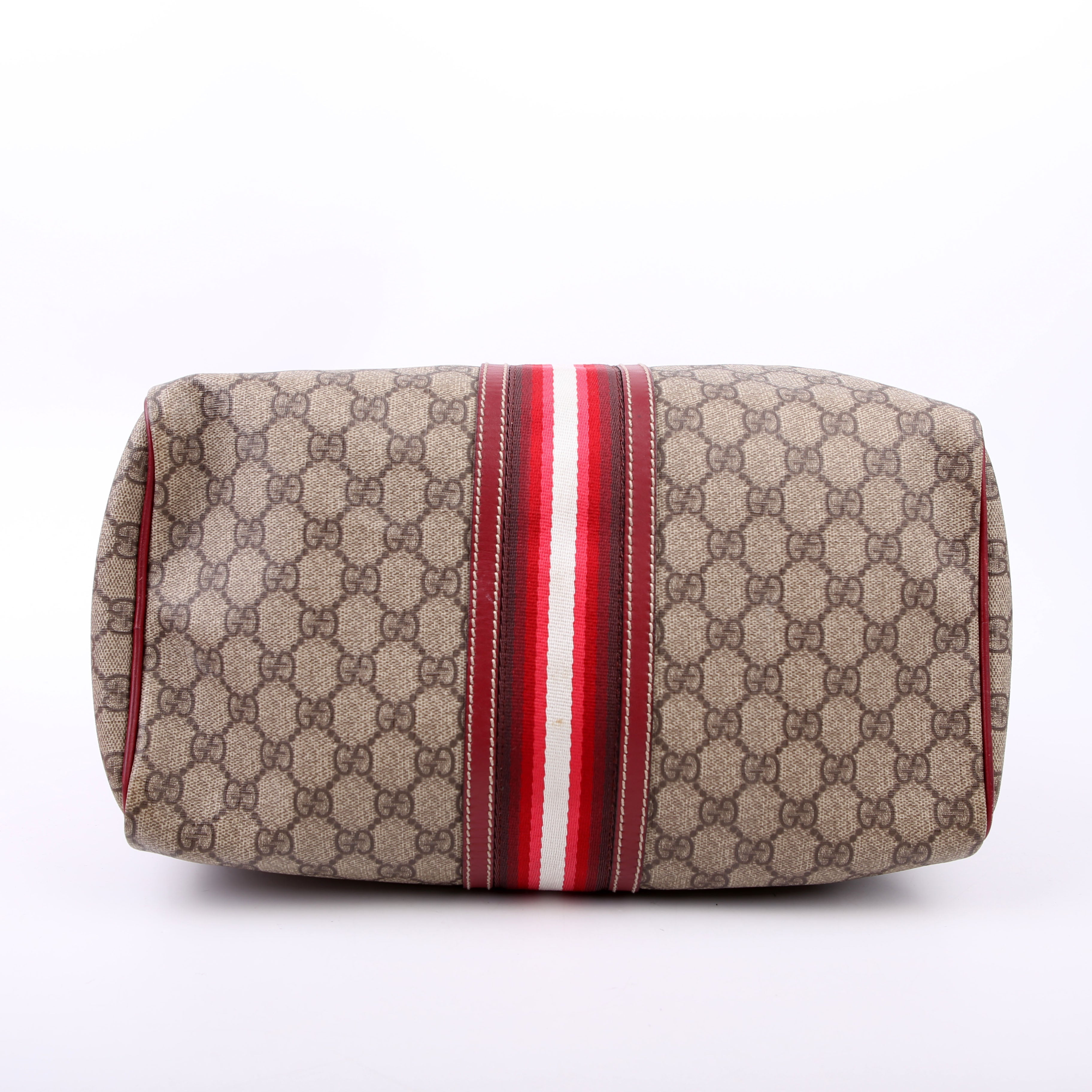 207942 GG Canvas Boston Bag Red