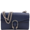 Gucci 400249 Dionysus Leather Shoulder Small Navy