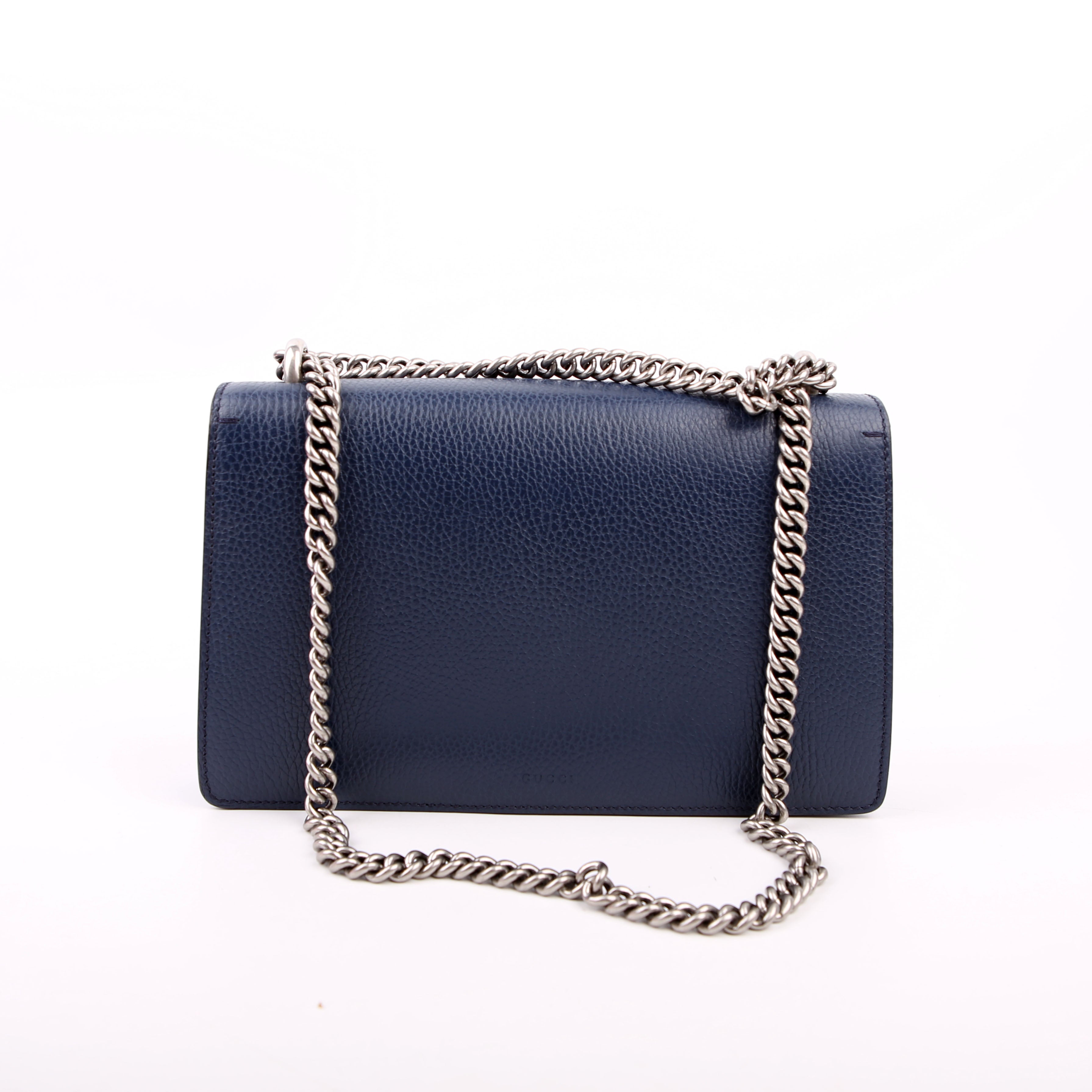 Gucci 400249 Dionysus Leather Shoulder Small Navy