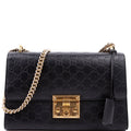 Gucci 409486 Padlock Guccissima Medium Black