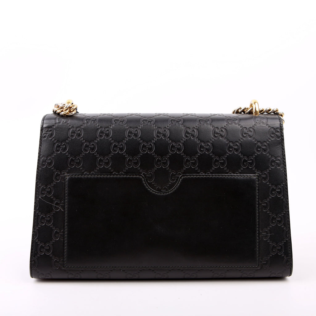 Gucci 409486 Padlock Guccissima Medium Black