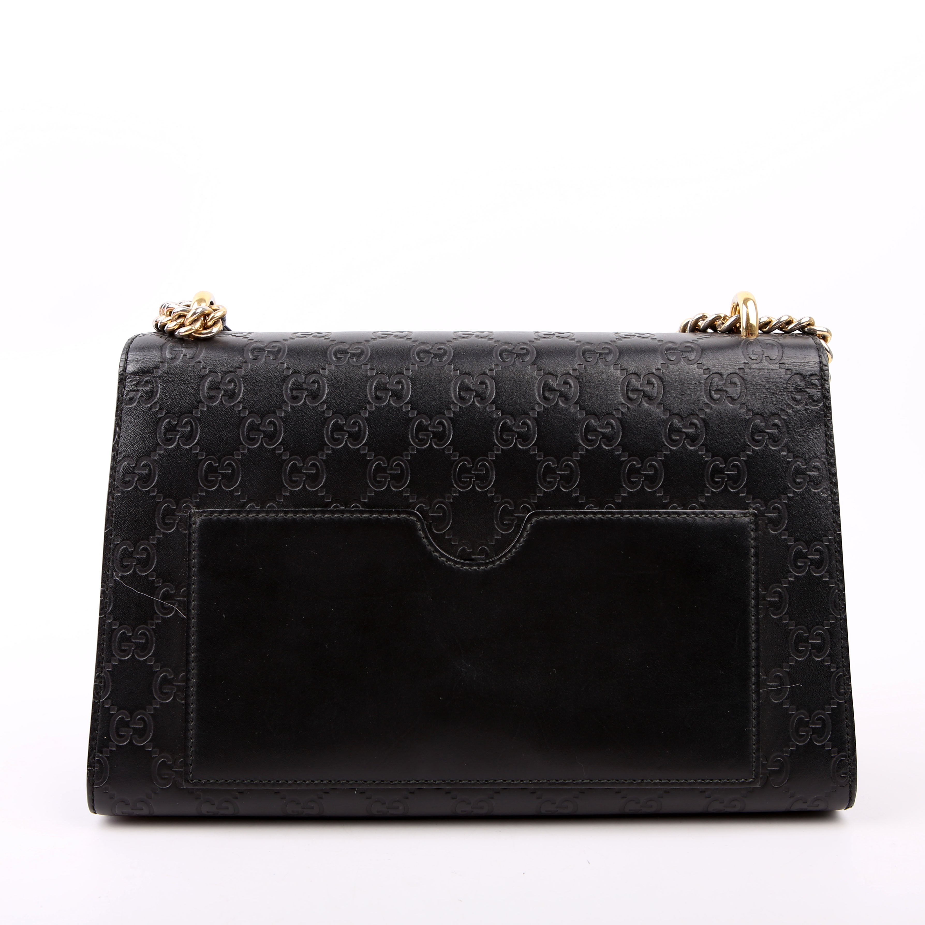 Gucci 409486 Padlock Guccissima Medium Black