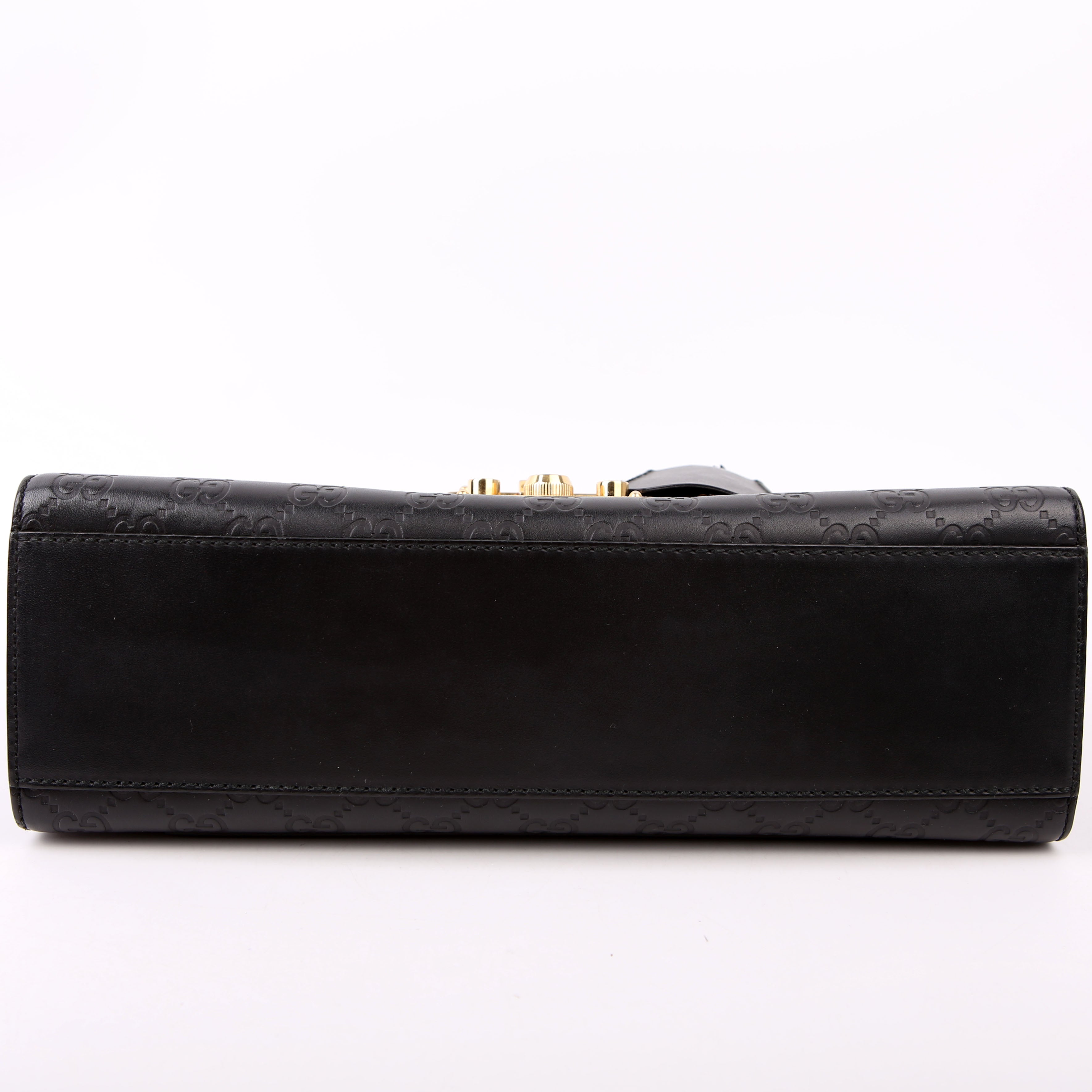 Gucci 409486 Padlock Guccissima Medium Black
