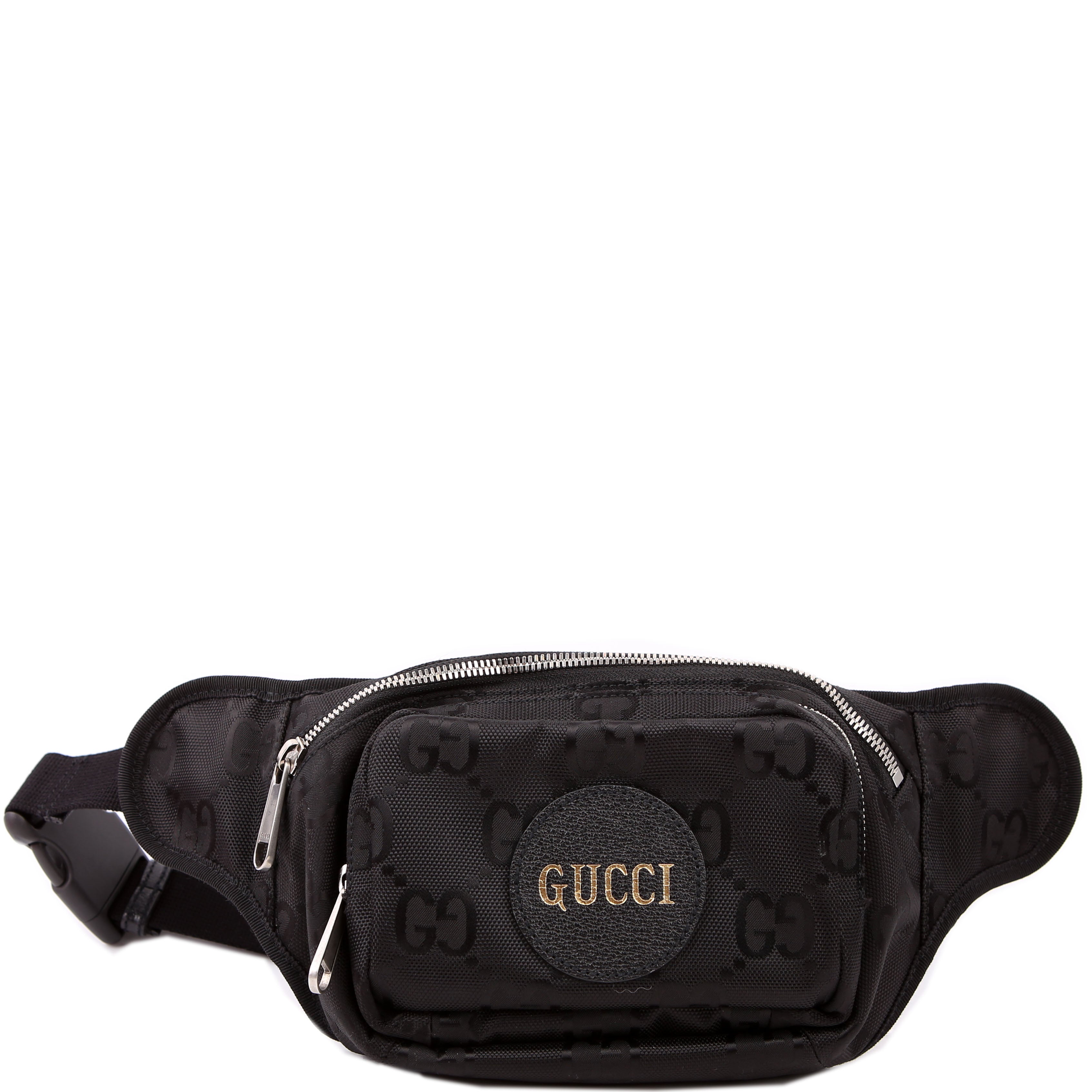 739372 Nylon Off the Grid Logo Belt Bag Black