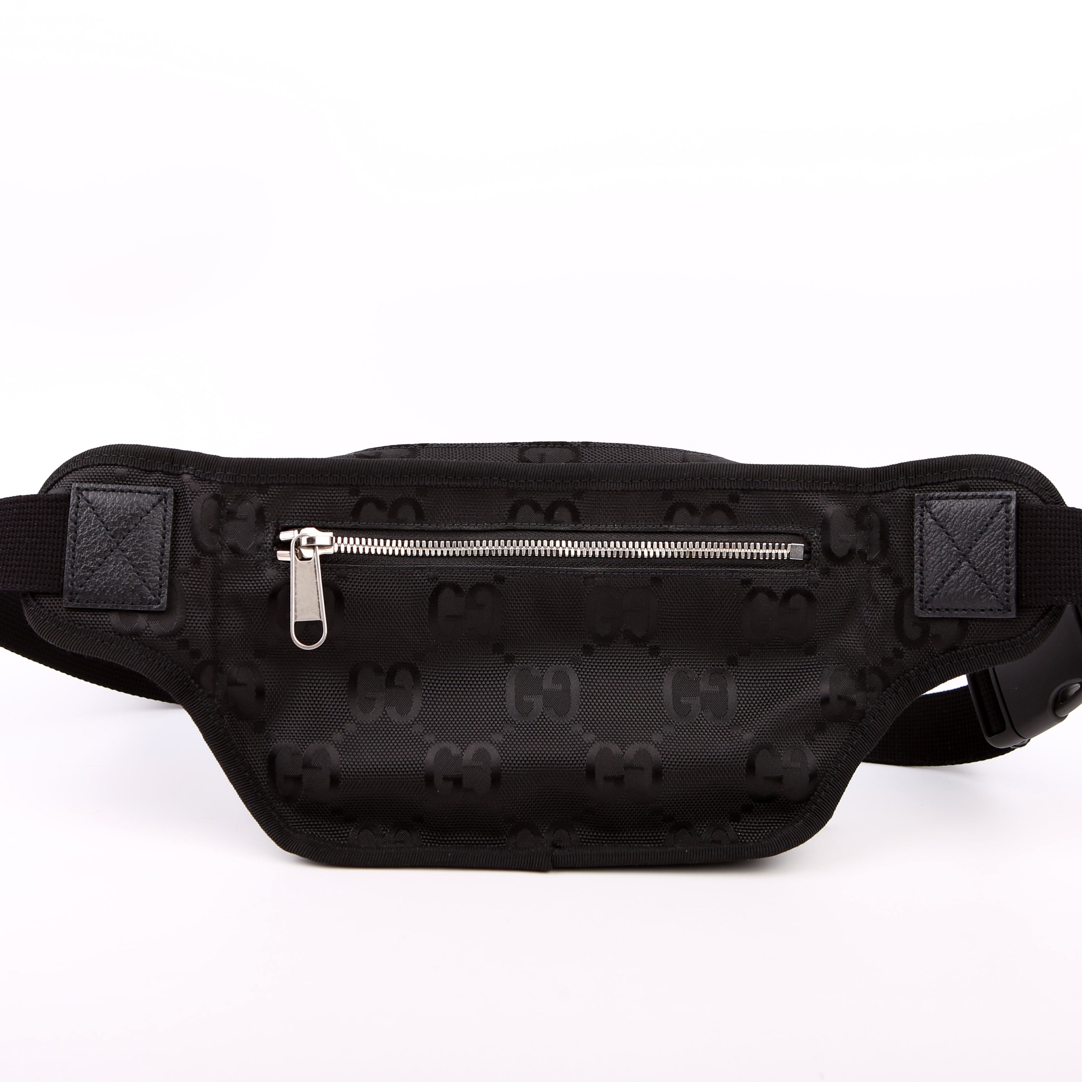 739372 Nylon Off the Grid Logo Belt Bag Black