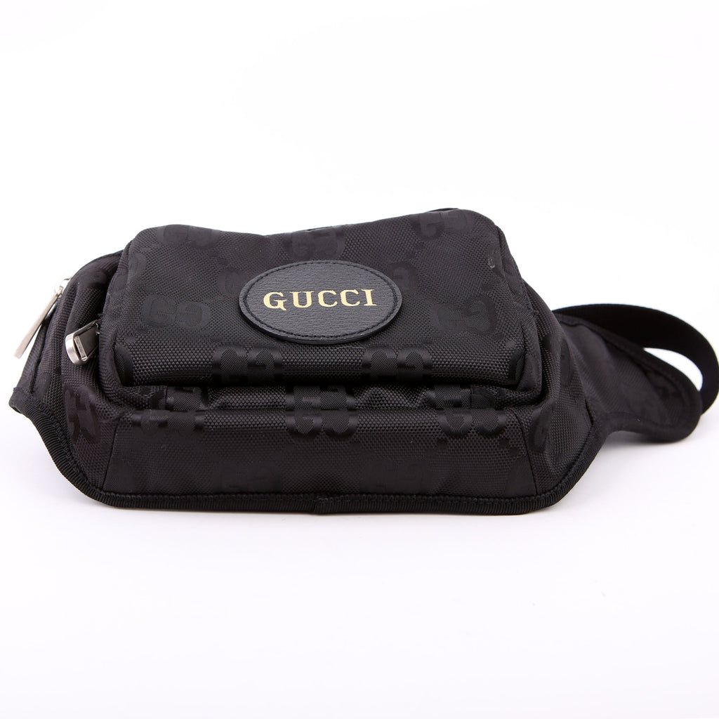 739372 Nylon Off the Grid Logo Belt Bag Black