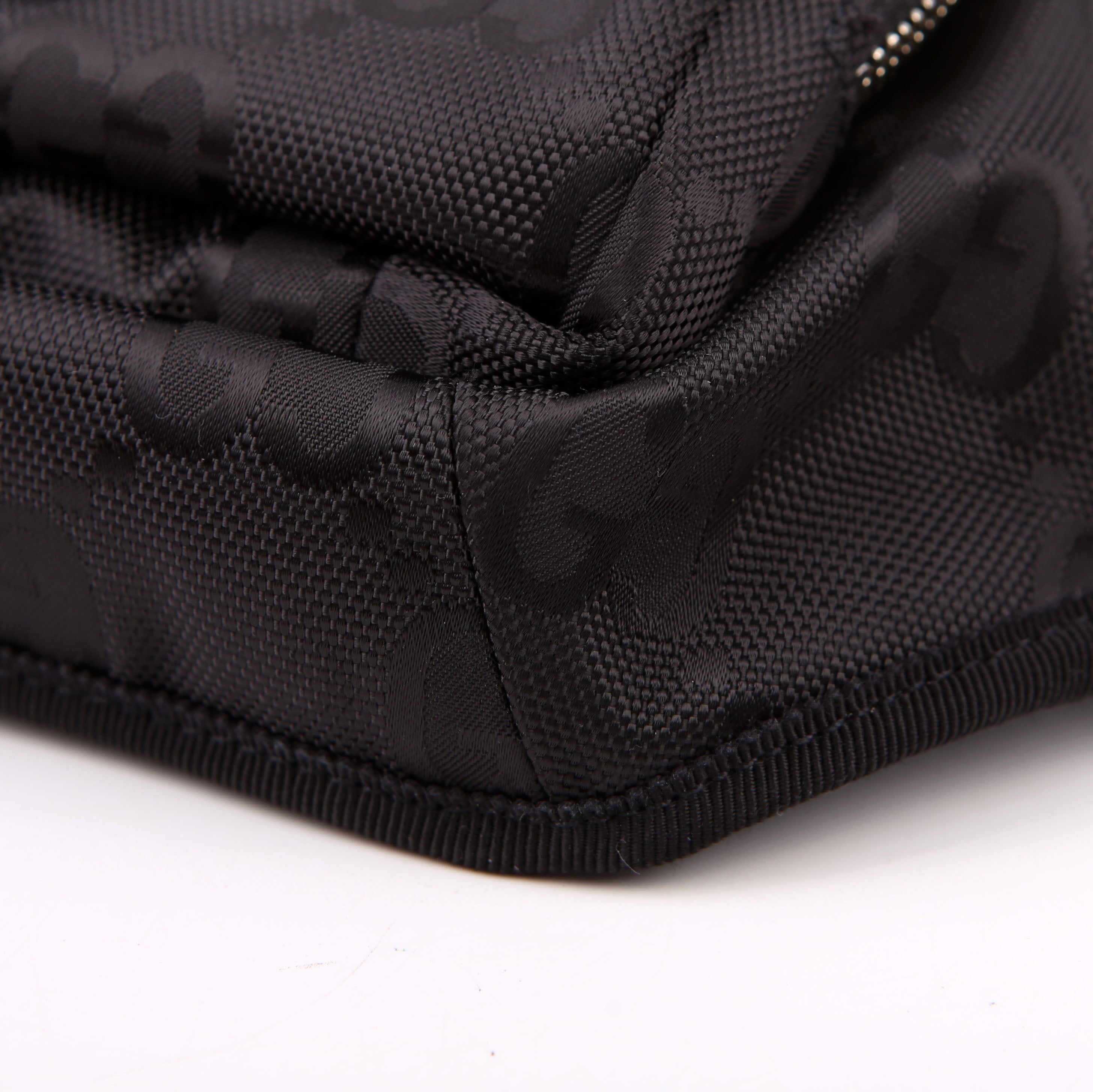 739372 Nylon Off the Grid Logo Belt Bag Black