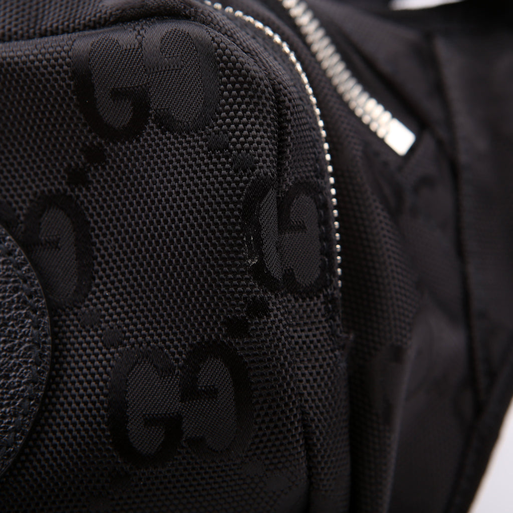 739372 Nylon Off the Grid Logo Belt Bag Black
