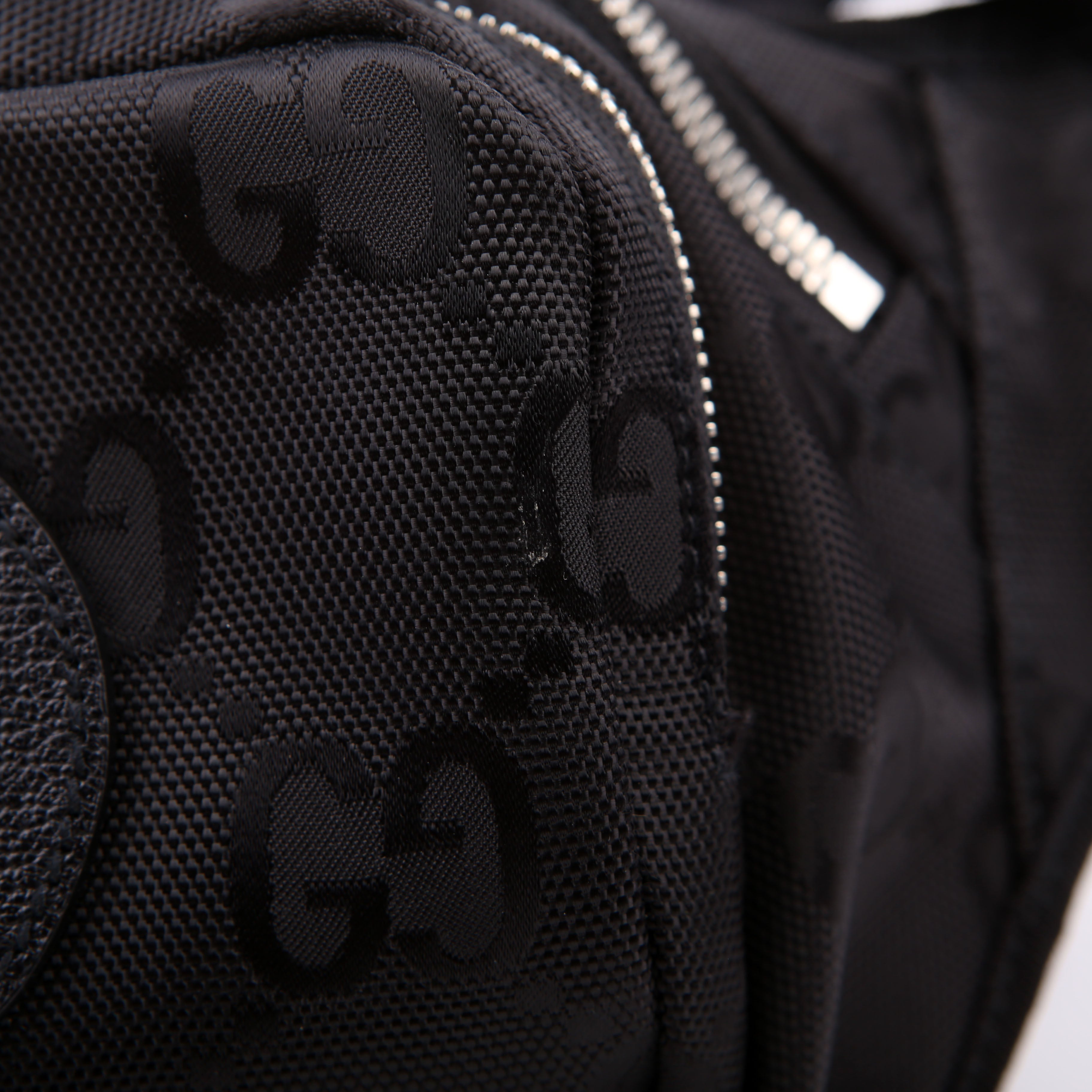 739372 Nylon Off the Grid Logo Belt Bag Black